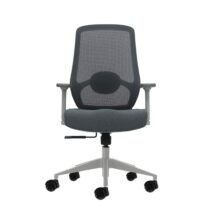 Oqonos Cherg 026 Silla de Oficina Ergonomica con Soporte Lumbar Ajustable en Altura y Profundidad