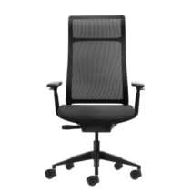 Oqonos Cherg 028 Silla de Oficina Ergonomica con Respaldo y Asiento de Malla Elastica