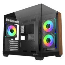 Abysm Danube Sava Nature 285C Black ARGB Caja Micro ATX