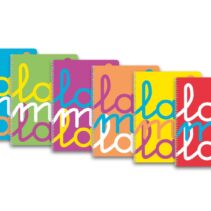 Lamela Pack de 6 Cuadernos de Espiral con 80 Hojas de 90g/m2 con Margen - Formato Cuarto - Pauta Cuadrovia de 3mm - Cubierta Extra Dura - Papel Offset Blanco Extra - Colores Surtidos