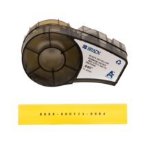 Brady M21-375-C-342-YL Cinta de Etiquetas Original Termocontractiles PermaSleeve - Texto Negro sobre Fondo Amarillo - Ancho 16
