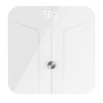 Cecotec Surface Precision 970 Smart Healthy Bascula Corporal - Bluetooth - Pantalla LED - Vidrio Templado - Medicion de Bioimpedancia - Soporta hasta 180kg - 278x278mm - Color Blanco