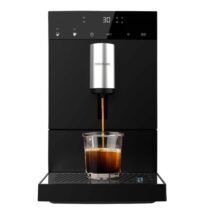 Cecotec Cremmaet Commpact Cafetera Espresso Automatica - Presion 19bar - Deposito de 1.1L - Molinillo Conico - Pantalla Tactil - Termoblock - Limpieza Automatica - Color Negro