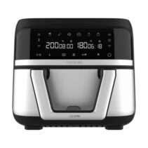 Cecotec Cecofry Dual 9000 Freidora de Aire - Potencia 2850W - Capacidad 9L - Temperatura Regulable - Pared Divisoria Movil - Pantalla Tactil - Color Negro y Gris