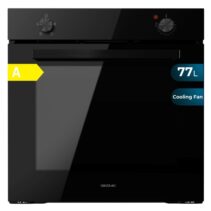 Cecotec Bolero Hexa C126000 Black A Horno Convencional Integrable - Potencia 2800W - Capacidad 77L - Temperatura Regulable - Puerta Triple de Cristal - 4 Funciones - Color Negro