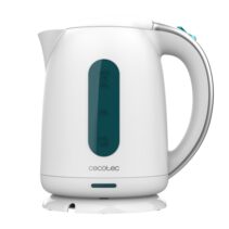 Cecotec Thermosense 180 White Hervidor de Agua de 1.7L - Potencia 2200W - Libre de BPA - Base 360º Independiente - Filtro Antical - Apagado Automatico - Color Blanco