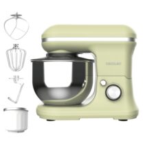 Cecotec Cecomixer Merengue 5L 1200 Ice-Cream Green Batidora Amasadora - 1200W - Bol de Acero Inoxidable de 5L - Temperatura Regulable - Movimiento Planetario - Funcion Helados - Color Menta
