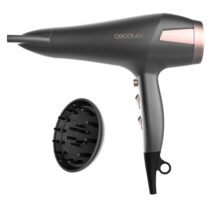 Cecotec IoniCare Radiance Secador de Pelo - Potencia 2500W - Tecnologia con Iones - Temperatura Regulable - Difusor - Concentrador - Cable de 1.8m - Velocidad Ajustable - Color Gris Oscuro