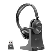 Axtel ONE BT Auriculares con Mirofono Inalambricos - Hasta 40 Horas de Autonomia - Cancelacion de Ruido - Bluetooth - Incluye Base de Carga