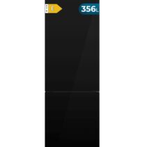 Cecotec Bolero CoolMarket Combi 356i Black Glass E Frigorifico Combi - Capacidad 356L - Luz LED - Modo Vacaciones - Total Nofrost - Puerta de Cristal - Frio Envolvente - 59.5x200cm - Color Negro