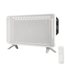 Cecotec ReadyWarm 2000 Graphene Calefactor de Grafeno - 1800W - Temperatura Regulable - Temporizador - Apagado Automatico - Cobertura hasta 20m2 - Mando a Distancia - Color Blanco