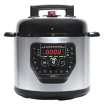 Cecotec Olla GM H Olla a Presion Electrica de 6L - Programable - Cubeta Antiadherente - Multifuncion - Incluye Recetario - Accesorios Incluidos - Modos Preconfigurados - Color Negro y Plata