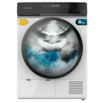 Cecotec Bolero DressCode Dry 8400 Secadora con Bomba de Calor de 8kg - 15 Programas - Tambor Bidireccional de Acero Inoxidable - Inicio Programable - Bloqueo de Seguridad - Color Blanco y Negro