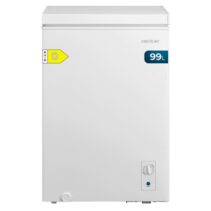 Cecotec Bolero CoolMarket Chest 99M White D Mini Congelador Horizontal Convertible - Capacidad 99L - Cesta con Asas - Silencioso 38dB - Temperatura Regulable - Alarma de Puerta Abierta - Color Blanco