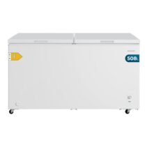 Cecotec Bolero CoolMarket Chest Duo 508M White E Congelador Horizontal Convertible - Capacidad 508L - Temperatura Regulable - Doble Cesta - Ruedas Integradas - Control Mecanico - Color Blanco