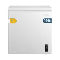 Cecotec Bolero CoolMarket Chest 198P White E Congelador Horizontal Convertible - Capacidad 198L - Temperatura Regulable - Cesta con Asas - Alarma de Puerta Abierta - Color Blanco