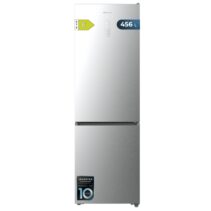 Cecotec Bolero CoolMarket Combi 456 Inox C Frigorifico Combi - Capacidad 456L - Compresor Inverter - Congelacion Ultrarapida - Silencioso - Frio Envolvente - Clase C - 201x59.5cm - Color Acero