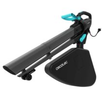 Cecotec AirForce 3300 Crush and Go Soplador Aspirador de Hojas - 3300W - Varias Velocidades - Triturador Incorporado - Bolsa de 40L - Velocidad hasta 270km/h - Color Negro y Azul