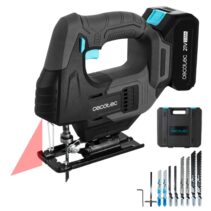 Cecotec Sierra de Calar MultiCut 500 Vision Liberty Sierra de Calar Inalambrica - Bateria 21V 2Ah - Accesorios Incluidos - Luz LED - Guia Laser - Mandril sin Llave - Maletin - Color Gris Oscuro
