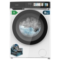 Cecotec Bolero DressCode 8970 Direct Drive Lavadora de Carga Frontal - Capacidad 8kg - Velocidad 1400rpm - Puerta XXL - 11 Programas - Color Blanco y Negro