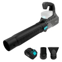 Cecotec AirForce 4000 Bazooka Turbo Soplador de Hojas Inalambrico - Bateria 21V 4Ah - Modo Turbo - Motor sin Escobillas - Velocidad hasta 200km/h - Color Negro
