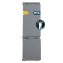 Cecotec Bolero CoolMarket Combi BI-D MC 232 GREY E Frigorifico Combi Integrable - 232L - Incluye Accesorios - Modo Vacaciones - Total Nofrost - Cajon para Carne y Pesado - Clase E - 177x54cm - Color Gris