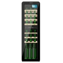 Cecotec Bolero GrandSommelier Origin Duo 30 Hit Black Vinoteca para 30 Botellas - Luz LED - Temperatura Regulable - Estilo Retro - Ventilador Interior - 120.5x36.6x47.6cm - Color Negro
