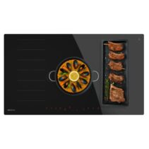 Cecotec Bolero Squad I 5600 FullFlex90 Cocina de Induccion Encastrable - 10200W - 3 Zonas - Control Tactil Invisible - Temporizador - 9 Niveles de Potencia - Funcion Booster - Color Negro