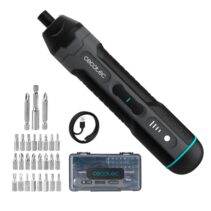 Cecotec EasyGyro 3000 Pocket Atornillador Inalambrico - Bateria 1500mAh - Luz LED - Incluye Accesorios - Varios Niveles - Color Negro