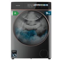 Cecotec Bolero DressCode 9900 Autodose Inverter FullColor Steel A Lavadora de Carga Frontal con Autodosis - Capacidad 9kg - Velocidad 1400rpm - Pantalla 10.3" - Motor Inverter - Color Gris Oscuro