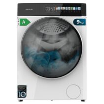 Cecotec Bolero DressCode 9900 Autodose Inverter FullColor A Lavadora de Carga Frontal con Autodosis - Capacidad 9kg - Velocidad 1400rpm - Pantalla 10.3" - Motor Inverter - Color Blanco y Negro