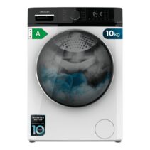 Cecotec Bolero DressCode 10610 Inverter A Lavadora de Carga Frontal - Capacidad 10kg - Velocidad 1400rpm - Seguro Infantil - Motor Inverter - 15 Programas - Color Blanco y Negro