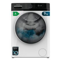 Cecotec Bolero DressCode 7610 Inverter A Lavadora de Carga Frontal - Capacidad 7kg - Velocidad 1400rpm - Motor Inverter - 15 Programas - Color Blanco y Negro