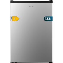 Cecotec Bolero CoolMarket TT 133 L Inox Mini Frigorifico - Capacidad 133L - Luz LED - Temperatura Regulable - 55.1x57.5x83.5cm - Color Acero
