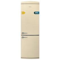 Cecotec Bolero CoolMarket Combi Origin 294+ Beige E Frigorifico Combi - Capacidad 294L - Congelacion Ultrarapida - Estilo Retro - Frio Envolvente - Clase E - 60.5x63.1x190.2cm - Color Beige