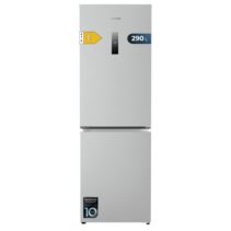 Cecotec Bolero CoolMarket Combi 290 Inox Frigorifico Combi - Capacidad 290L - Luz LED - Total Nofrost - Modo Vacaciones - Cajon para Carne y Pesado - Clase E - 185x59.5cm - Color Acero