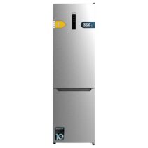Cecotec Bolero CoolMarket Combi 356 Inox E Frigorifico Combi - Capacidad 356L - Modo Vacaciones - Frio Envolvente - Cajon Humedad Regulable - Clase E - 59.5x63.5x200cm - Color Acero