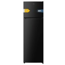 Cecotec Bolero CoolMarket 2D 261 Black E Frigorifico Dos Puertas - Capacidad 261L - Defrost - Congelacion Ultrarapida - Display Interior - Puerta Reversible - Clase E - 54x54x169.3cm - Color Negro