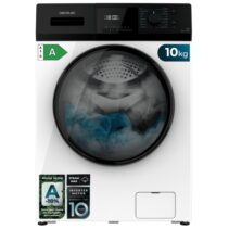 Cecotec Bolero Dresscode 10410 Inverter A Lavadora de Carga Frontal - 10kg - Centrifugado 1400rpm - Temperatura Regulable - Seguro Infantil - Motor Inverter - Inicio Programable - Color Blanco y Negro