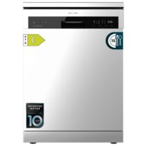 Cecotec Bolero Aguazero 6500 Inox C Lavavajillas de 60cm - 15 Cubiertos - Bandeja para Cubiertos - 6 Programas - Motor Inverter - Inicio Programable - Funcion Media Carga - Color Acero