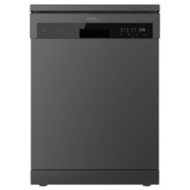 Cecotec Bolero Aguazero 6200 Dark D Lavavajillas de 60cm - 14 Cubiertos - Temperatura Regulable - Bandeja para Cubiertos - 6 Programas - Inicio Programable - Funcion Media Carga - Color Gris Oscuro