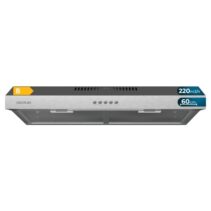 Cecotec Bolero Flux CM 602200 Inox B Campana Extractora Convencional de 60cm - 70W - Succion 220m3/h - Incluye Accesorios - Kit de Montaje - Color Acero