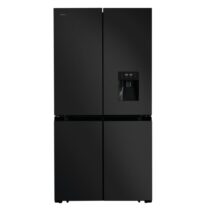 Cecotec Bolero CoolMarket 4D 564 Dark E Frigorifico Americano 4 Puertas - 564L - Total Nofrost - Dispensador de Agua - Congelacion Ultrarapida - Frio Envolvente - Clase E - 183x91cm - Color Negro