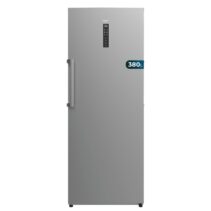 Cecotec Congelador Bolero CoolMarket UF 380 inox D Congelador Vertical Convertible - Capacidad 380L - Luz LED - Nofrost - Alarma de Puerta Abierta - Compresor Inverter - Color Acero