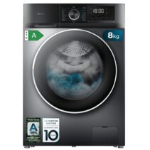 Cecotec Bolero DressCode 8500 Inverter Steel A Lavadora de Carga Frontal - Capacidad 8kg - Velocidad 1400rpm - Seguro Infantil - Display LED - Motor Inverter - Inicio Programable - Color Gris Oscuro