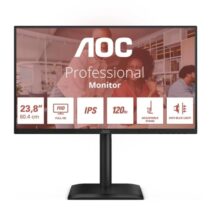 AOC Monitor 23.8" LED IPS FullHD 120Hz - Respuesta 4ms - Ajustable en Altura
