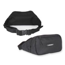 Lagart Riñonera Fabricada en Poliester 900D - Varios Bolsillos - Cinta Ajustable - Medidas 26x15x8cm - Color Negro