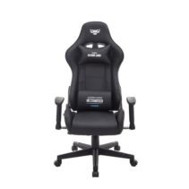 Cromad Serie Demon Lord Silla Gaming - Estructura Robusta - Piel Sintetica de Alta Calidad - Altura Regulable con Piston de Gas Clase 2 - Respaldo Reclinable - Cojin Lumbar y Cervical - Reposabrazos Regulables - Color Negro
