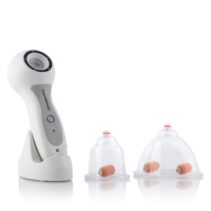 Innovagoods Aparato Anticelulitico de Vacumterapia Pro - Intensidad Regulable - Recargable por USB - Incluye Rodillos de Succion - Uso Diario 5 a 10 Minutos - Color Blanco Gris