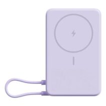 Xiaomi Magnetic Power Bank 10000 con Soporte Integrado - Carga Inalambrica Magnetica - 20W Max - USB C Bidireccional - 5900 mAh / 37 Wh - Pantalla Integrada - Diseño Compacto - Color Purpura